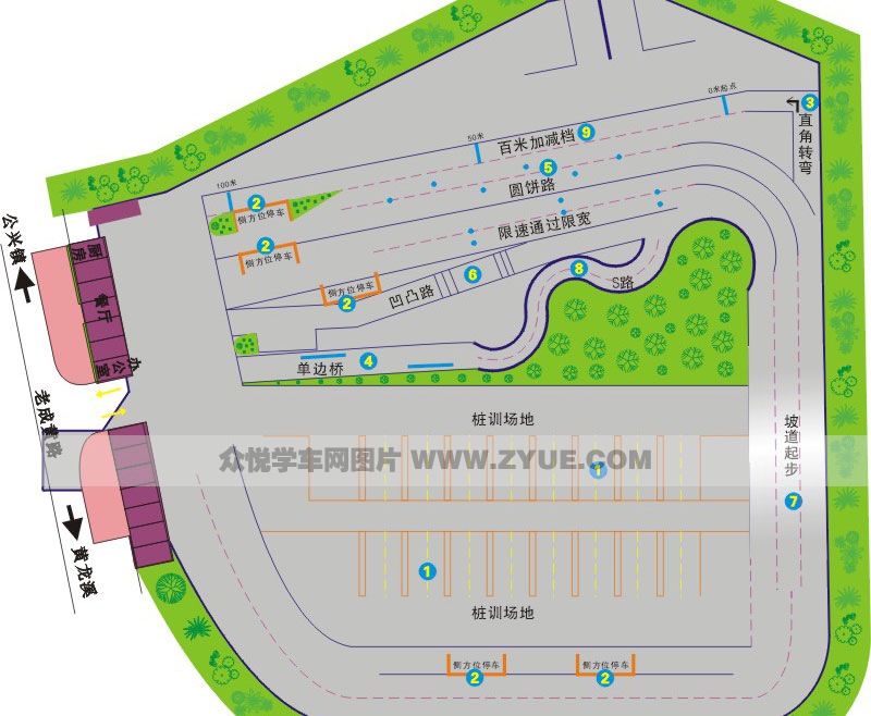 武安駕校訓(xùn)練場(chǎng)地效果圖